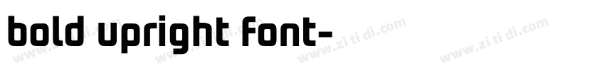 bold upright font字体转换